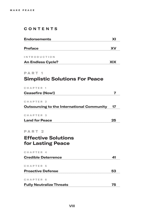 Make Peace / A Strategic Guide for Achieving Lasting Peace in Israel - Page 8