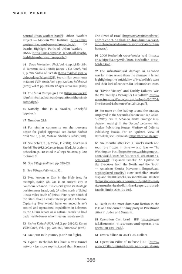 Make Peace / A Strategic Guide for Achieving Lasting Peace in Israel - Page 410