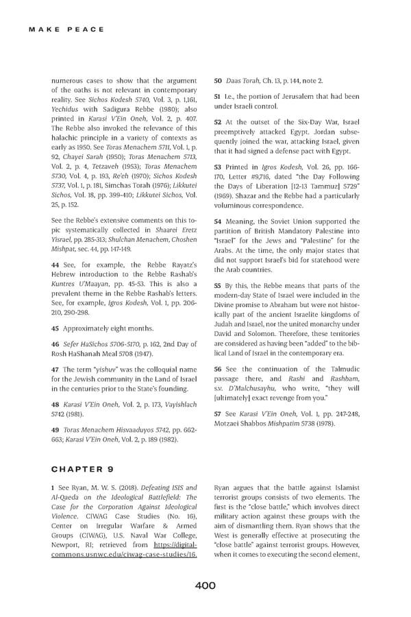 Make Peace / A Strategic Guide for Achieving Lasting Peace in Israel - Page 424