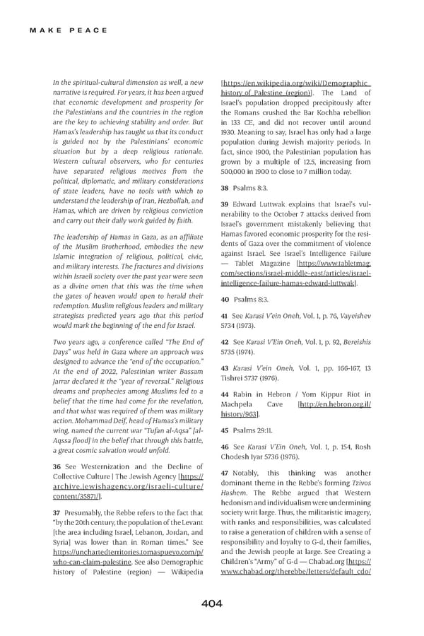 Make Peace / A Strategic Guide for Achieving Lasting Peace in Israel - Page 428