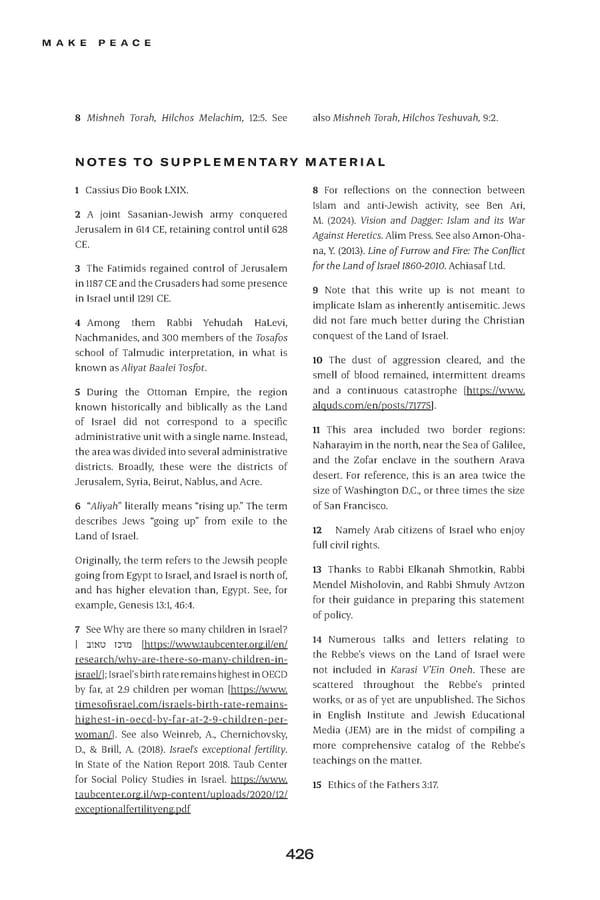 Make Peace / A Strategic Guide for Achieving Lasting Peace in Israel - Page 450